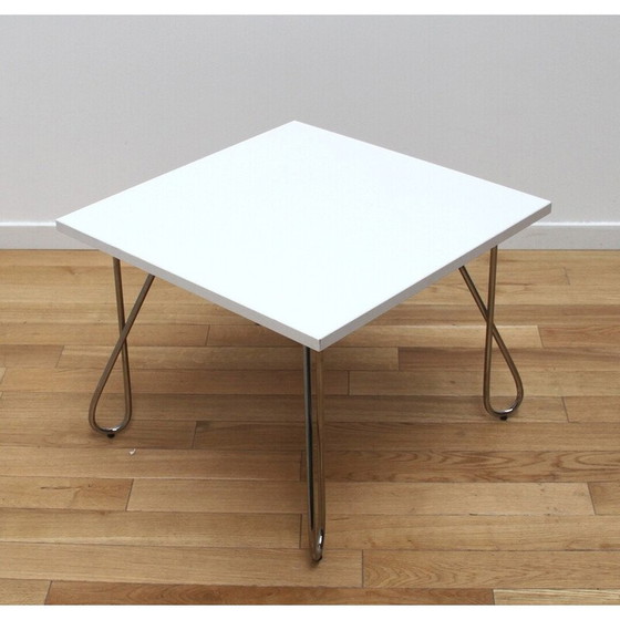 Image 1 of Table basse vintage en aluminium et chrome pour Kinnarps
