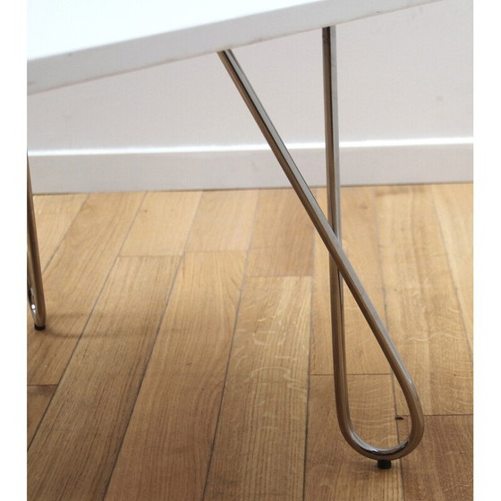 Image 1 of Table basse vintage en aluminium et chrome pour Kinnarps