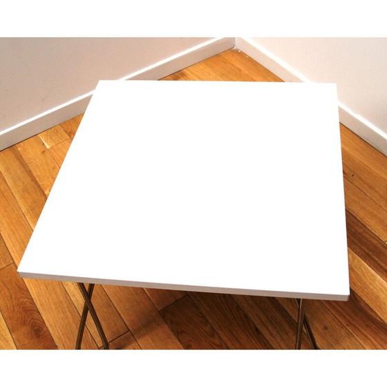 Image 1 of Table basse vintage en aluminium et chrome pour Kinnarps