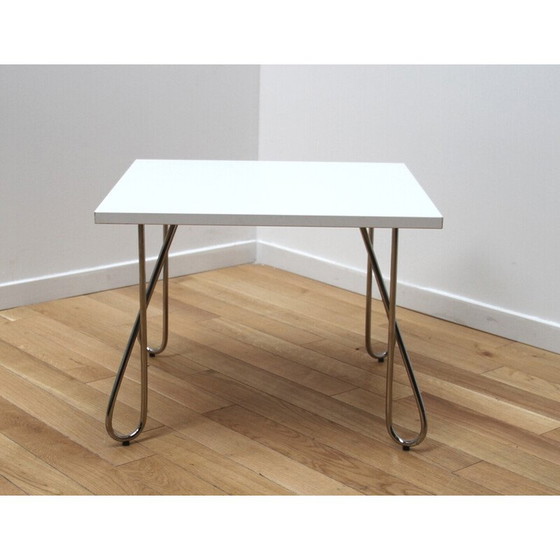 Image 1 of Table basse vintage en aluminium et chrome pour Kinnarps