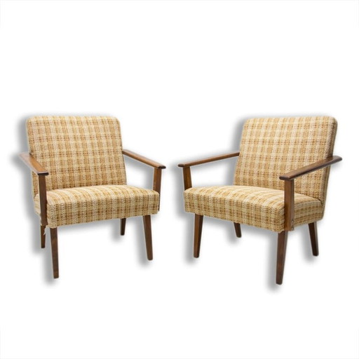 Paire de fauteuils vintage en bois de hêtre par Tatra nábytok, Tchèque 1960