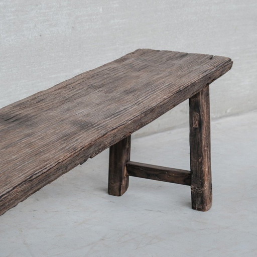 Banc vintage en bois, Belgique 1930