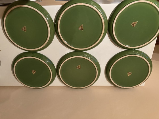 Image 1 of Set de 6 assiettes à fondue vintage Gertz Allemagne de l'Ouest