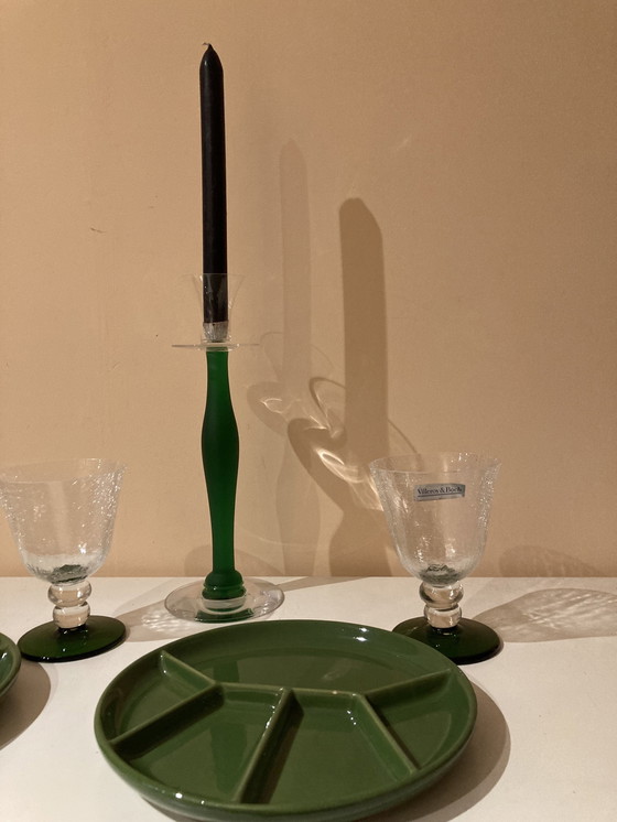 Image 1 of Set de 6 assiettes à fondue vintage Gertz Allemagne de l'Ouest