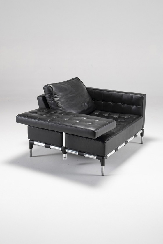 Image 1 of Cassina "Prive" Leather Set By Phillippe Starck