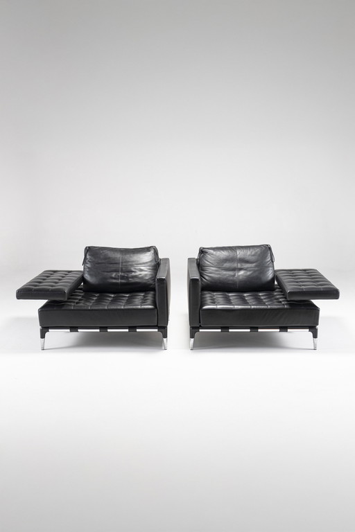 Cassina "Prive" Leather Set By Phillippe Starck