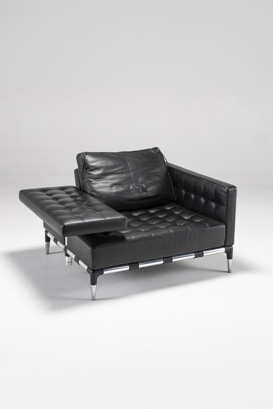 Image 1 of Cassina "Prive" Leather Set By Phillippe Starck