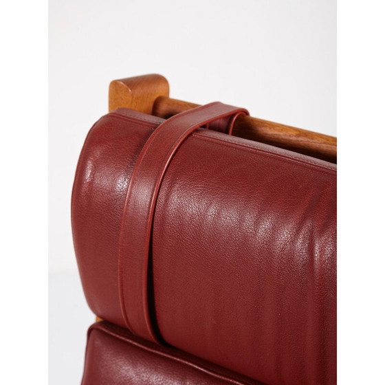 Image 1 of Fauteuil à dossier haut GE 265A vintage par Hans J. Wegner pour Getama, 1970