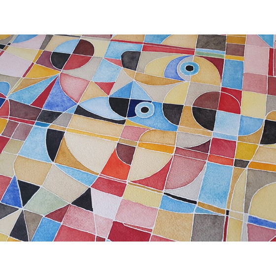 Image 1 of Aquarelle vintage sur papier n 395 de Jérémie Iordanoff, 2007