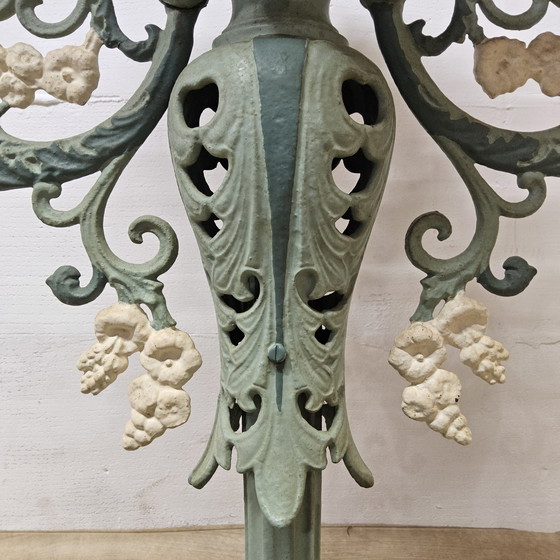 Image 1 of Unique Victorian Cast iron Floor Lamp Art Nouveau French Floor Lamp