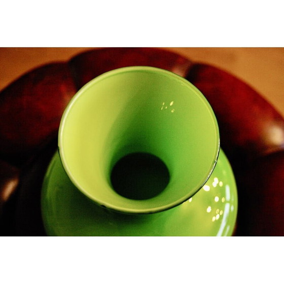 Image 1 of Carafe scandinave vintage en verre soufflé, 1970