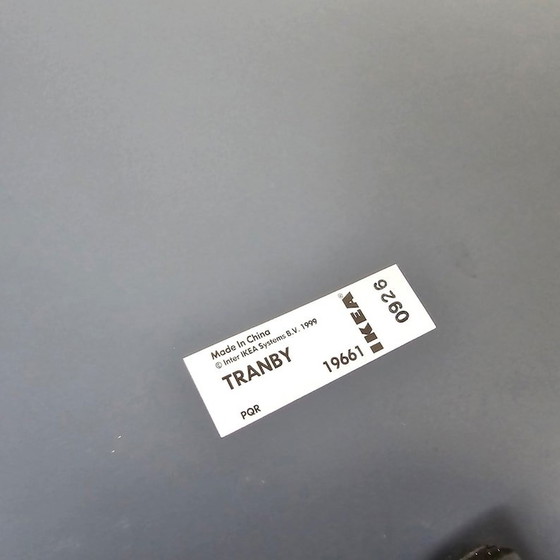 Image 1 of Vintage Ikea Mosaic Mirror Round Tranby in Silver From the 1990s.