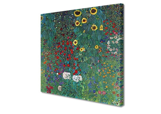 Gustav Klimt--Jardin de campagne avec tournesols