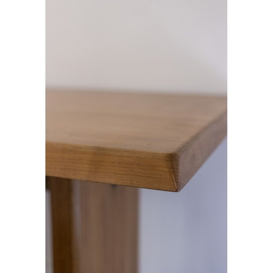 Image 1 of Table vintage en bois d'orme modèle T14A par Pierre Chapo, 1960s