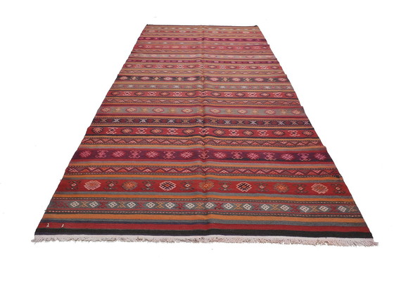 Image 1 of Original Modern Style Kilim Deko Design 415 X 180 cm Très bon état