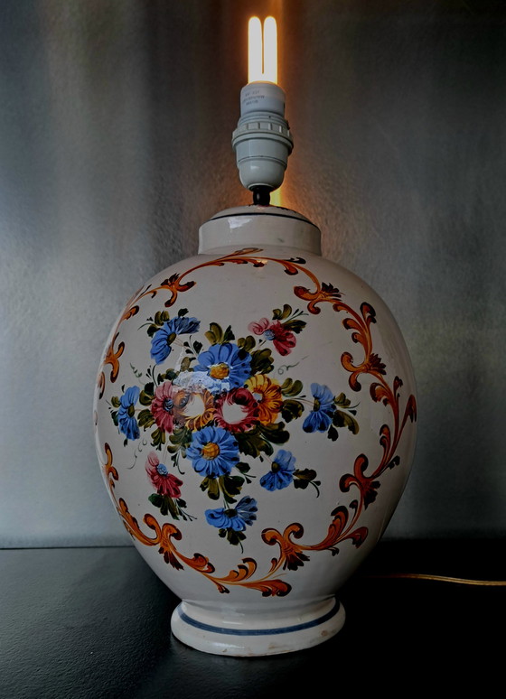 Image 1 of Lampe de table italienne en céramique