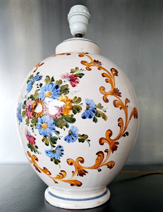 Image 1 of Lampe de table italienne en céramique