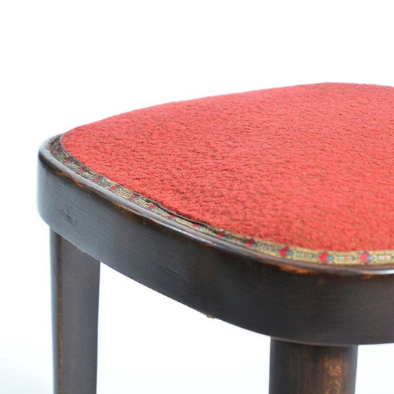 Image 1 of Chaise de salle à manger vintage en bois rouge