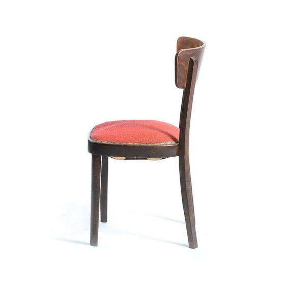 Image 1 of Chaise de salle à manger vintage en bois rouge
