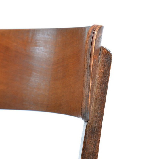 Image 1 of Chaise de salle à manger vintage en bois rouge