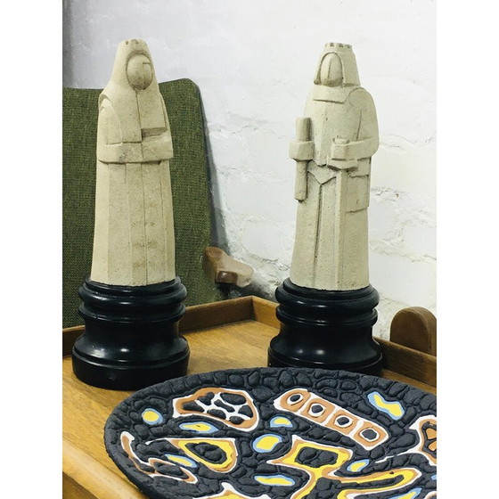 Image 1 of Assiette décorative vintage en céramique de Király Károly