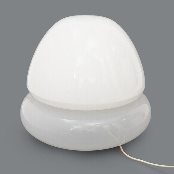 Image 1 of Lampe de table vintage en verre Muranoa avec double diffuseur, Italie 1970