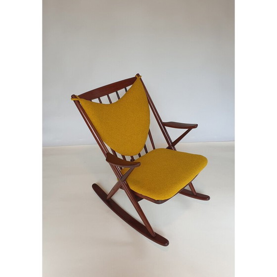 Image 1 of Chaise à bascule vintage en bois Afrormosia par Frank Reenskaug, 1960