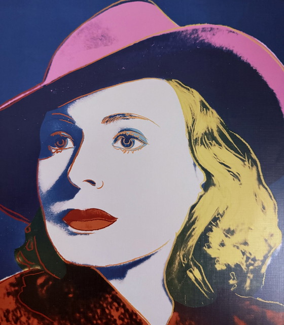 Image 1 of Andy Warhol : "Ingrid Bergman avec un chapeau, 1983".