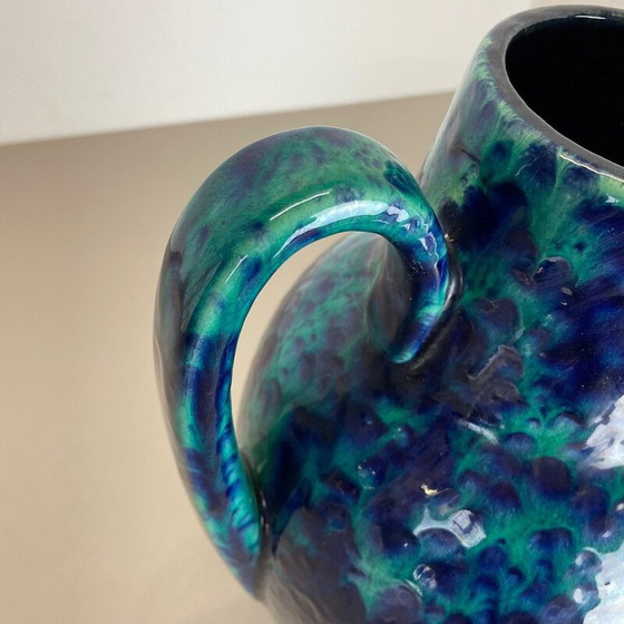 Image 1 of Vase de sol multicolore en poterie grasse de Scheurich, Allemagne, années 1970