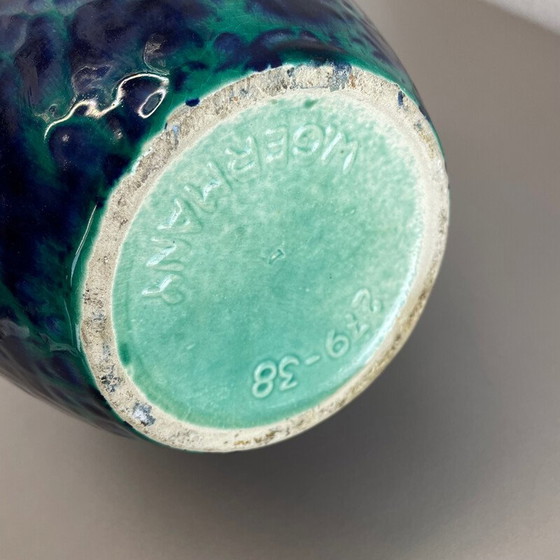 Image 1 of Vase de sol multicolore en poterie grasse de Scheurich, Allemagne, années 1970