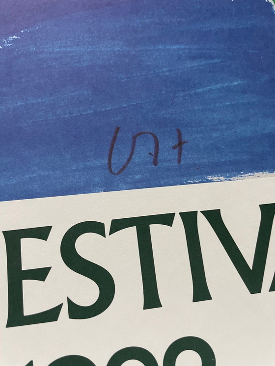 Image 1 of David Hockney, Young Playwrights Festival, Copyright David Hockney 1980 Petersburg Press, Imprimé en Angleterre