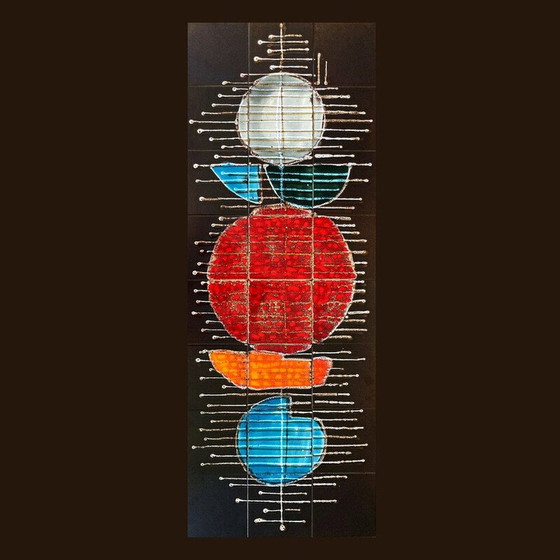 Image 1 of Composition abstraite en céramique vintage, France 1970