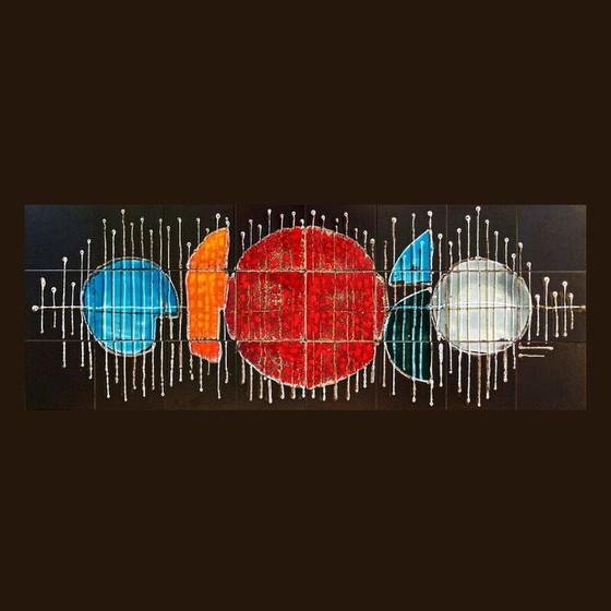 Image 1 of Composition abstraite en céramique vintage, France 1970