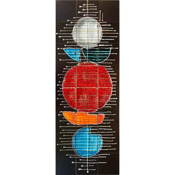 Image 1 of Composition abstraite en céramique vintage, France 1970
