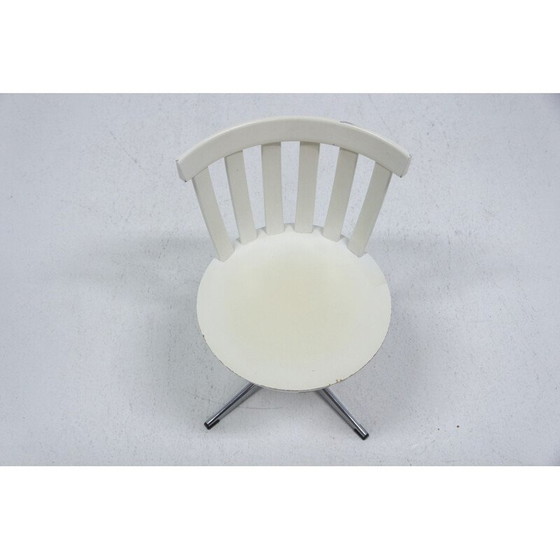 Image 1 of Chaise pivotante vintage par Jan Hallberg pour Edbysverken, Suède 1980