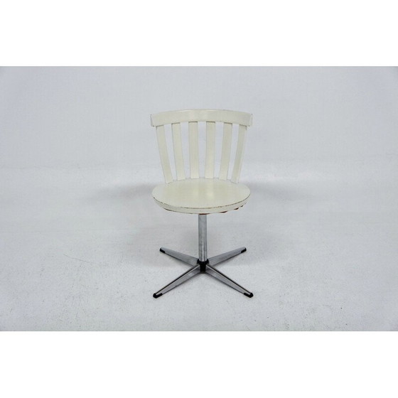 Image 1 of Chaise pivotante vintage par Jan Hallberg pour Edbysverken, Suède 1980