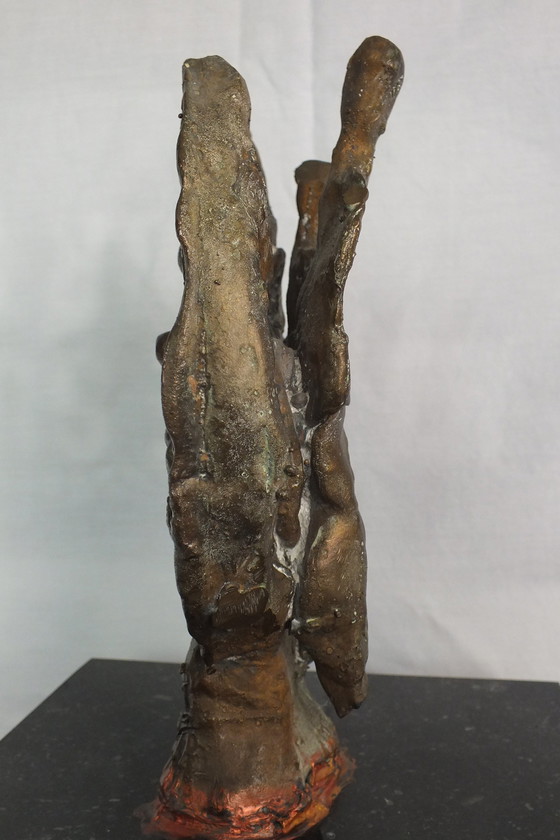 Image 1 of Statue en bronze avec monogramme