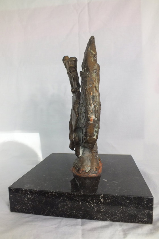 Image 1 of Statue en bronze avec monogramme