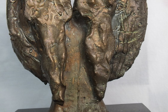 Image 1 of Statue en bronze avec monogramme