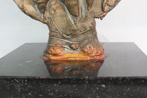 Image 1 of Statue en bronze avec monogramme