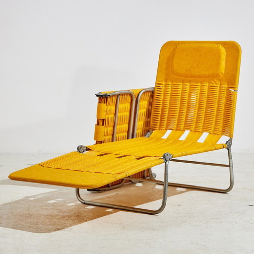 Transat pliable vintage Kurz, années 1980