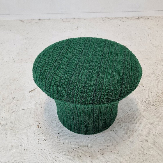 Image 1 of Fauteuil vintage avec ottoman en tissu de laine par Pierre Paulin pour Artifort, 1960