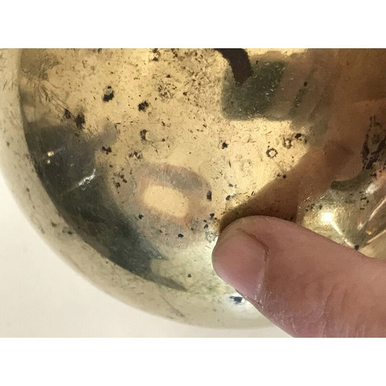 Image 1 of Cendrier vintage, forme zoomorphe, métal et laiton, 1950