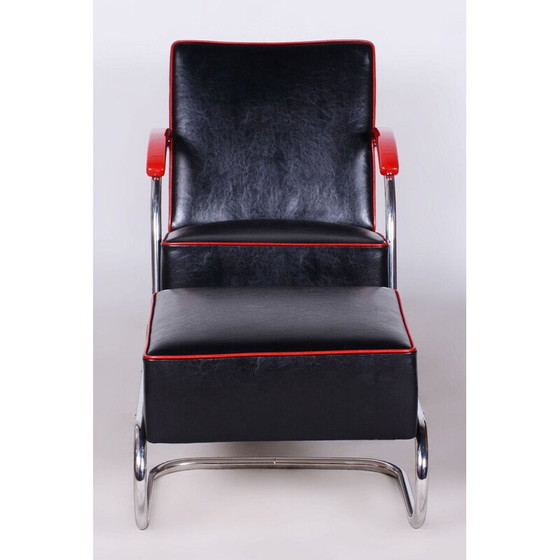 Image 1 of Fauteuil Bauhaus en acier pour Mücke-Melder, Tchécoslovaquie 1930