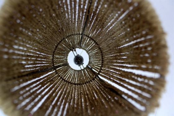 Image 1 of Lampadaire fusée de l'ère spatiale avec une corde tressée, ancienne Tchécoslovaquie, années 1960