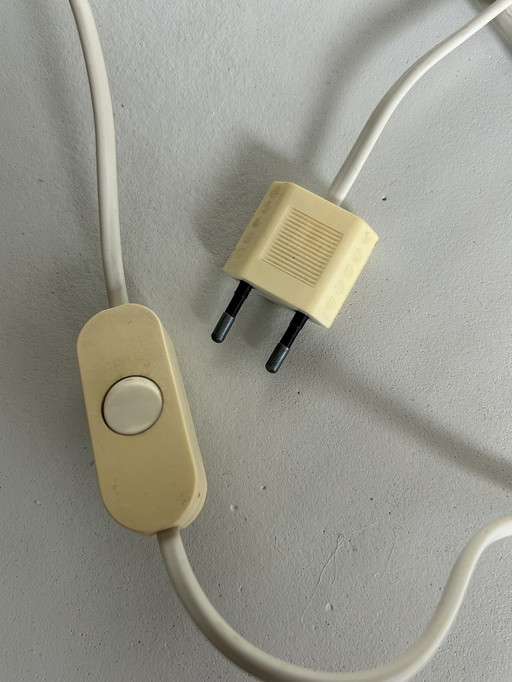 Lampe de table marbre rose Style anglais '50 - '70 Vintage