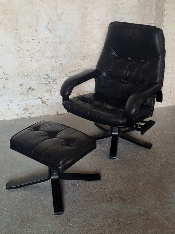 Image 1 of Mid Century Danish Unico Armchair / Lounge Swivel Chair