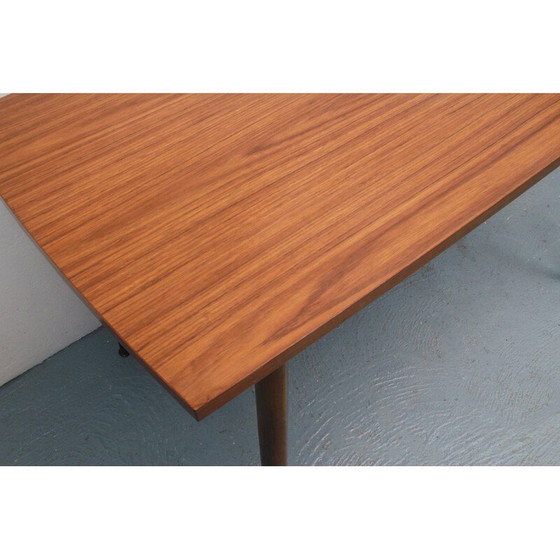 Image 1 of Table basse vintage en placage de noyer et formica, 1950