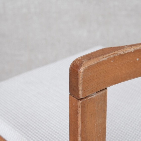 Image 1 of Ensemble de 4 tabourets de bar en bois français du milieu du siècle dernier, 1960