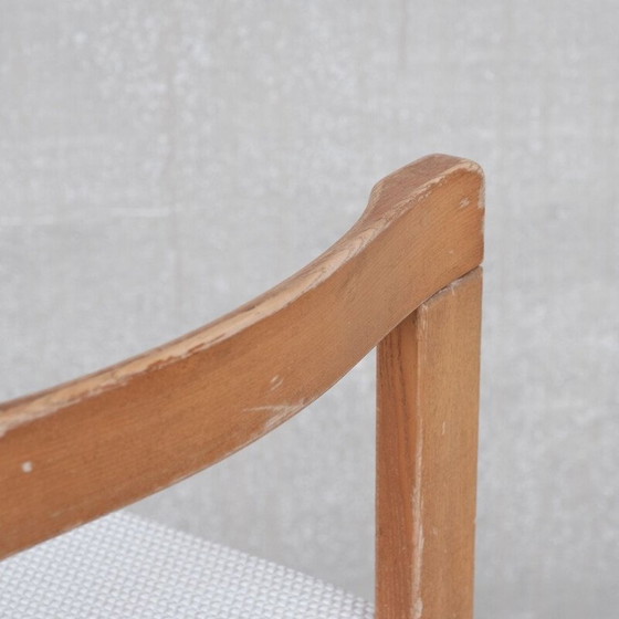 Image 1 of Ensemble de 4 tabourets de bar en bois français du milieu du siècle dernier, 1960